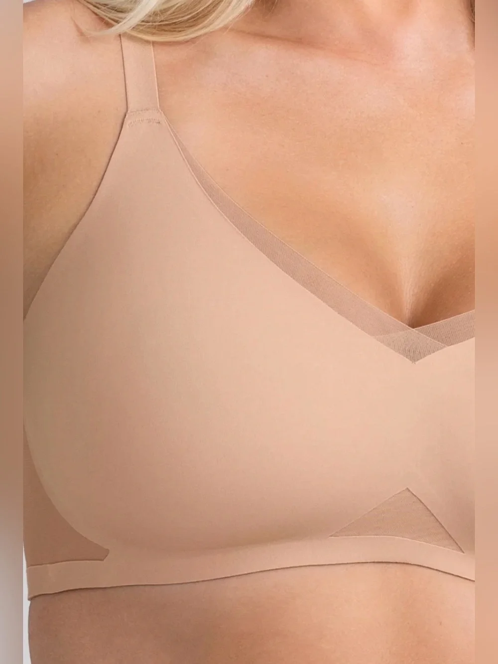 Honeylove XL Nude Wireless Lift Bra Beige Seamless Shaping Comfort Bra